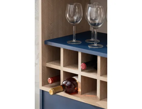 Fondi Vitrine Schrank mit Weinhalter - 9